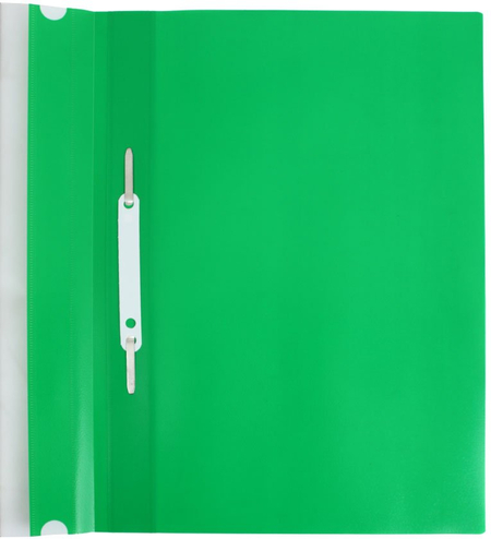 Папка-скоросшиватель пластиковая А4 Index 1200, толщина пластика 0,18 мм, зеленая