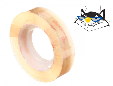 Клейкая лента канцелярская Berlingo, 12 мм*33 м, 38 мкм, прозрачная