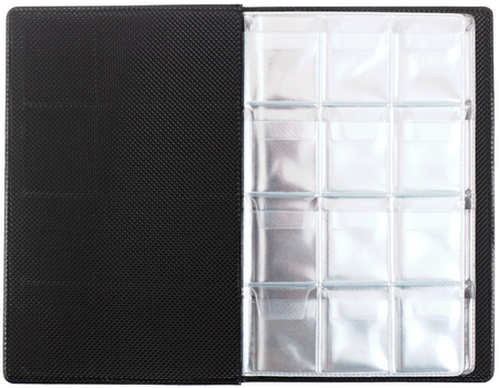 Альбом для монет, 115*170 мм, 12 ячеек на листе, 6 листов, ассорти