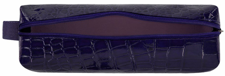 Пенал-косметичка Brauberg Ultra, 200*60*40 мм, рифление «под крокодиловую кожу», Ultra Purple