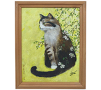 Картина «Кот» №2608 (Джонс А.С.), 17×24 см, холст, масло