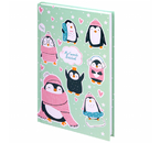 Книжка записная Brauberg Kids (А5), 134×206 мм, 80 л., клетка, «Пингвинчики»