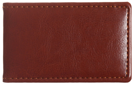 Визитница из искусственной кожи «Корсика», 105*65 мм, 1 карман, 20 листов, коричневая