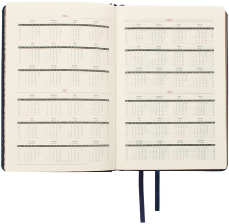 Ежедневник датированный на 2026 год Berlingo xGold (А5), 145*215 мм, 184 л., синий