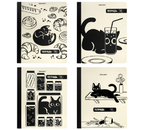 Тетрадь общая А5, 96 л. сшивка Brauberg «Кот-Непоседа», 165×205 мм, клетка, ассорти