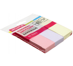 Закладки-разделители бумажные с липким краем Attache, 25×76 мм, 100 л.×3 цвета