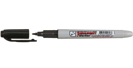 Маркер перманентный Crown Multi Marker Super Slim P-505F, черный Маркер перманентный Crown Multi Marker Super Slim P-505F, черный