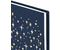 Ежедневник недатированный Staff (А5, фольга), 145*215 мм, 128 л., Stars, темно-синий
