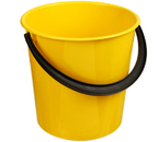 Ведро пластиковое, 10 л, желтое