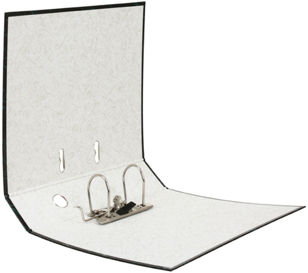 Папка-регистратор «Полиграфкомбинат» с односторонним ламинированным покрытием, корешок 70 мм, малахит