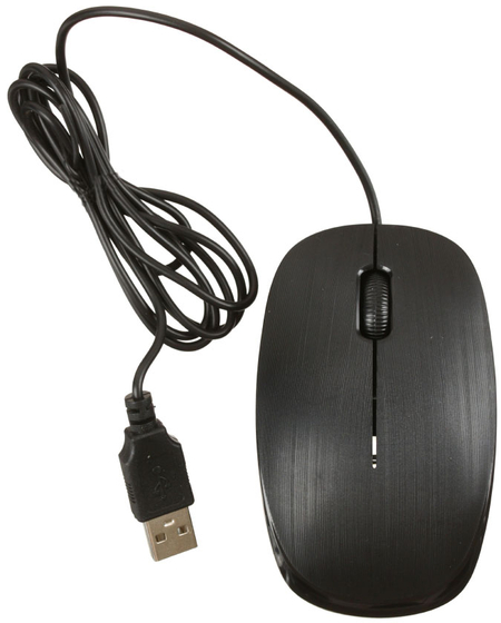Мышь компьютерная Sh. SH05BB, USB, проводная, черная