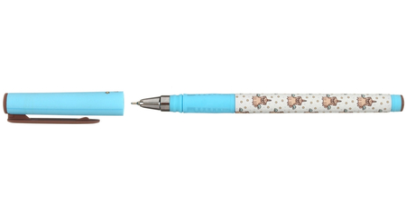 Ручка шариковая Lorex Double Soft с рисунком, Pug-Unicorn, стержень синий