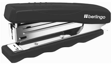 Степлер Berlingo, скобы № 10, 16 л., 107 мм, черный
