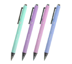 Ручка шариковая автоматическая Brauberg Vivid Pastel, корпус ассорти, стержень синий