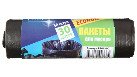 Пакеты для мусора Klebebander, 30 л, 30 шт., cерые Пакеты для мусора Klebebander, 30 л, 30 шт., cерые