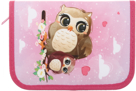 Пенал однокамерный «Пифагор», 190*130 мм, Cute Owls Пенал однокамерный «Пифагор», 190*130 мм, Cute Owls