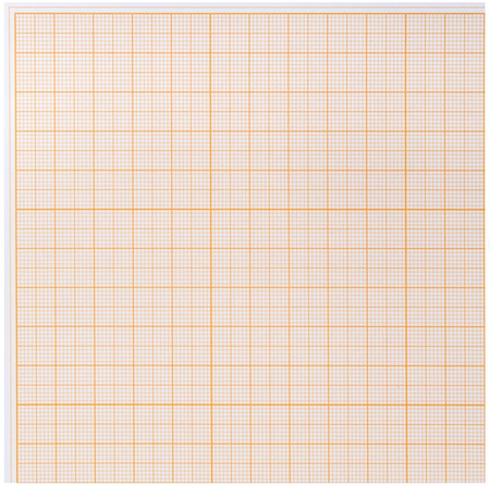 Бумага масштабно-координатная «миллиметровка» Staff, А3 (297*420 мм), 10 л., оранжевая сетка