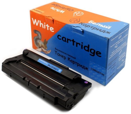 Тонер-картридж White Cartridge 109R00748, черный, ресурс 3000 страниц Тонер-картридж White Cartridge 109R00748, черный, ресурс 3000 страниц