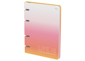 Тетрадь общая А5, 120 л. на кольцах BG, 160×210 мм, клетка, Life Is