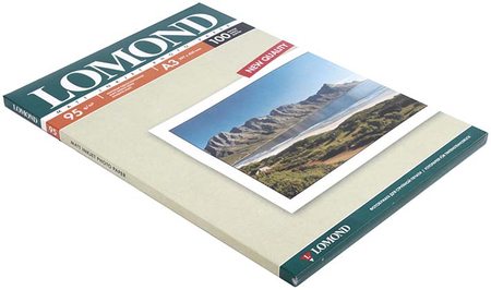Бумага для струйной фотопечати матовая односторонняя Lomond, А3 (297*420 мм), 95 г/м2, 100 л., односторонняя