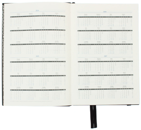 Ежедневник недатированный Berlingo Double, 145*215 мм, 136 л., DoubleBlack, черный Ежедневник недатированный Berlingo Double, 145*215 мм, 136 л., DoubleBlack, черный