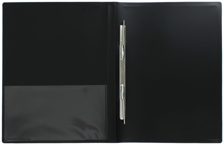 Папка-скоросшиватель пластиковая с пружиной «Бюрократ», толщина пластика 0,7 мм, черная Папка-скоросшиватель пластиковая с пружиной «Бюрократ», толщина пластика 0,7 мм, черная