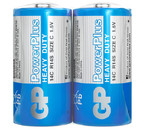 Батарейки солевые GP PowerPlus, C, R14S, 1.5V, 2 шт.