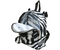 Рюкзак детский ErichKrause EasyLine Animals 6L, 200*260*90 мм, Flyffy Zebra