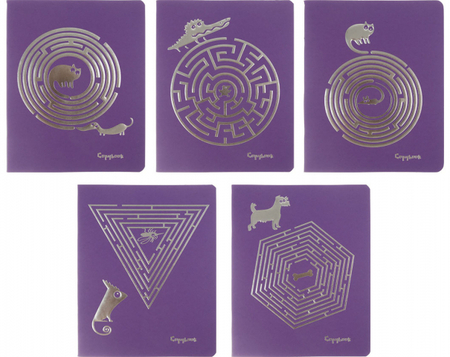 Тетрадь общая А5, 48 л. на скобе Total Lilac. «Лабиринты», 160*200 мм, клетка, ассорти Тетрадь общая А5, 48 л. на скобе Total Lilac. «Лабиринты», 160*200 мм, клетка, ассорти