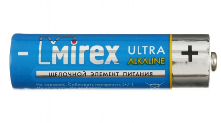 Батарейка щелочная Mirex Ultra Alkaline, AA, LR6, 1.5V