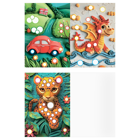 Раскраска «Раскрась пластилином» А5 «Три совы», 4 л., «Выпуск №1», ассорти