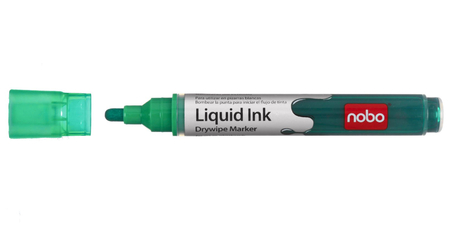 Маркер для вайтбордов Nobo Liquid Ink, зеленый