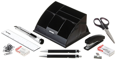 Органайзер настольный Berlingo Western, 9 предметов, черный