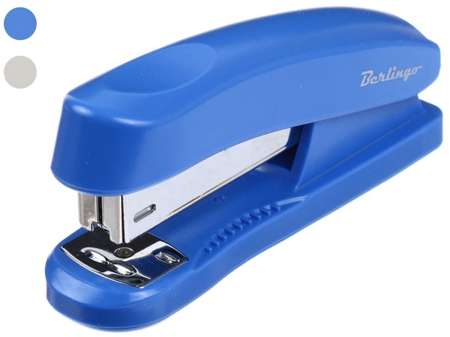 Степлер Berlingo, скобы №24/6-26/6, 30 л., 120 мм, ассорти