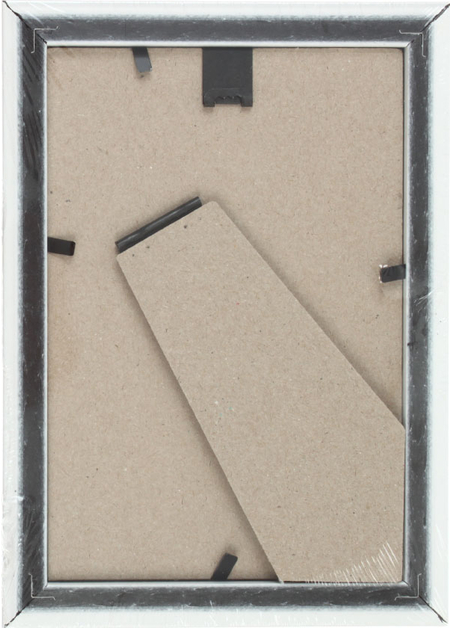 Фоторамка пластиковая OfficeSpace №9, 10*15 см, белая с золотистым Фоторамка пластиковая OfficeSpace №9, 10*15 см, белая с золотистым