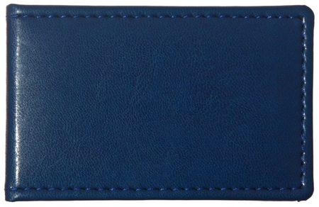 Визитница из искусственной кожи «Бизнес», 105*65 мм, 1 карман, 20 листов, синяя