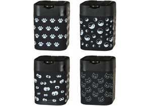 Точилка пластиковая, 2 отверстия, с контейнером, ассорти Точилка пластиковая, 2 отверстия, с контейнером, ассорти