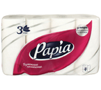 Полотенца бумажные Papia (в рулоне), 4 рулона, ширина 230 мм, белые Полотенца бумажные Papia (в рулоне), 4 рулона, ширина 230 мм, белые