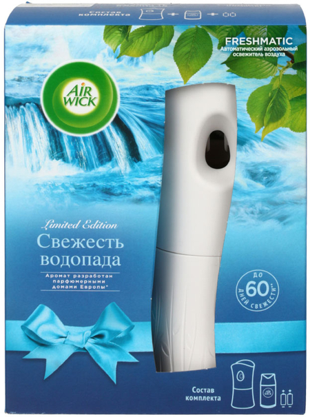 Освежитель воздуха автоматический AirWick, 250 мл, «Свежесть водопада»