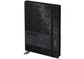 Ежедневник недатированный Berlingo Double, 145×215 мм, 136 л., DoubleBlack, черный