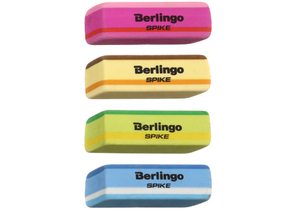 Ластик Berlingo Spike, 50×18×9 мм, ассорти Ластик Berlingo Spike, 50×18×9 мм, ассорти