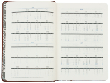 Ежедневник недатированный Berlingo Vivella Prestige, 143*210 мм, 160 л., коричневый