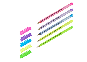 Ручка шариковая «Стамм 800», корпус неон, ассорти, стержень синий