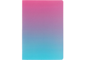 Ежедневник недатированный Berlingo Radiance, 143×210 мм, 136 л., розовый/голубой градиент