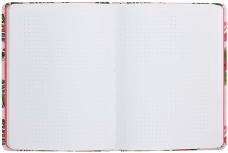 Книжка записная Bullet Journal, 145*195 мм, 80 л., точки, «Фламинго»
