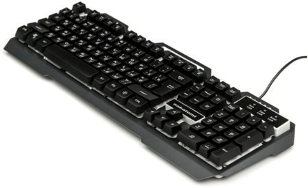 Клавиатура Nakatomi Gaming KG-35U мультимедийная игровая, USB, проводная, черная Клавиатура Nakatomi Gaming KG-35U мультимедийная игровая, USB, проводная, черная