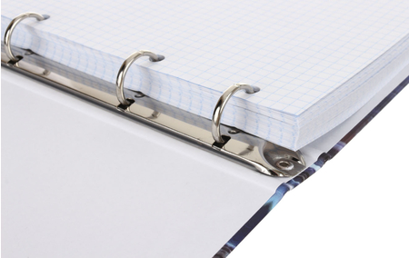 Тетрадь общая А5, 120 л. на кольцах BG, 165*215 мм, клетка, Blue Serenity Тетрадь общая А5, 120 л. на кольцах BG, 165*215 мм, клетка, Blue Serenity