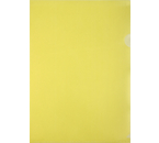Папка-уголок пластиковая «Бюрократ ЕЕ310» А4, толщина пластика 0,15 мм, прозрачная желтая