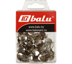 Кнопки Balu, диаметр 10 мм, 50 шт., серебристые