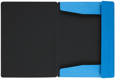 Папка пластиковая на резинке Optima, толщина пластика 0,6 мм, голубая